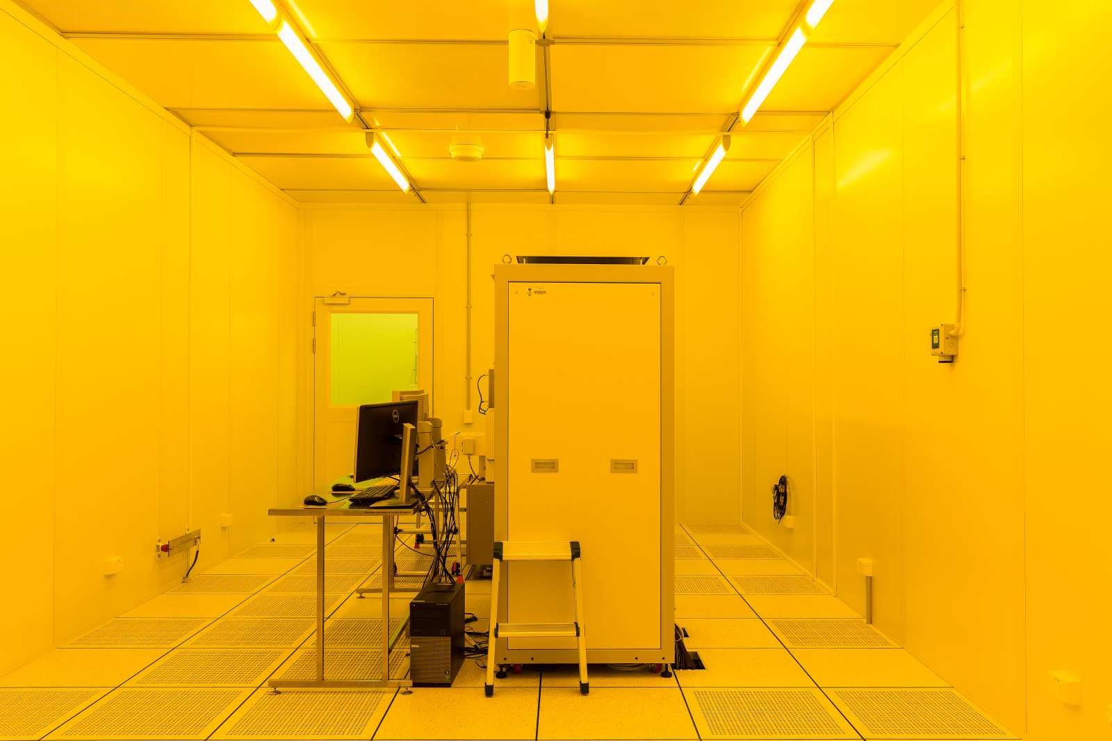 Yellow-lit research facility at Sydney Nanoscience Hub, The University of Sydney